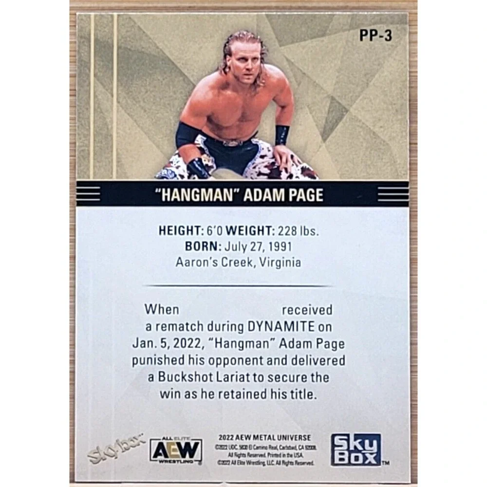 2022 UPPER DECK AEW METAL UNIVERSE 